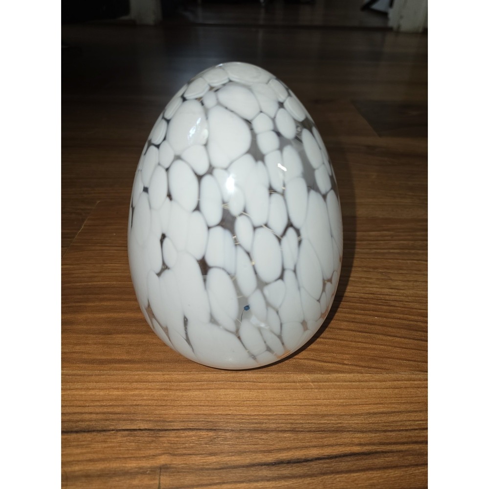 Target Glass Decorative Egg LED Lamp Light Sensor White Confetti Night Light